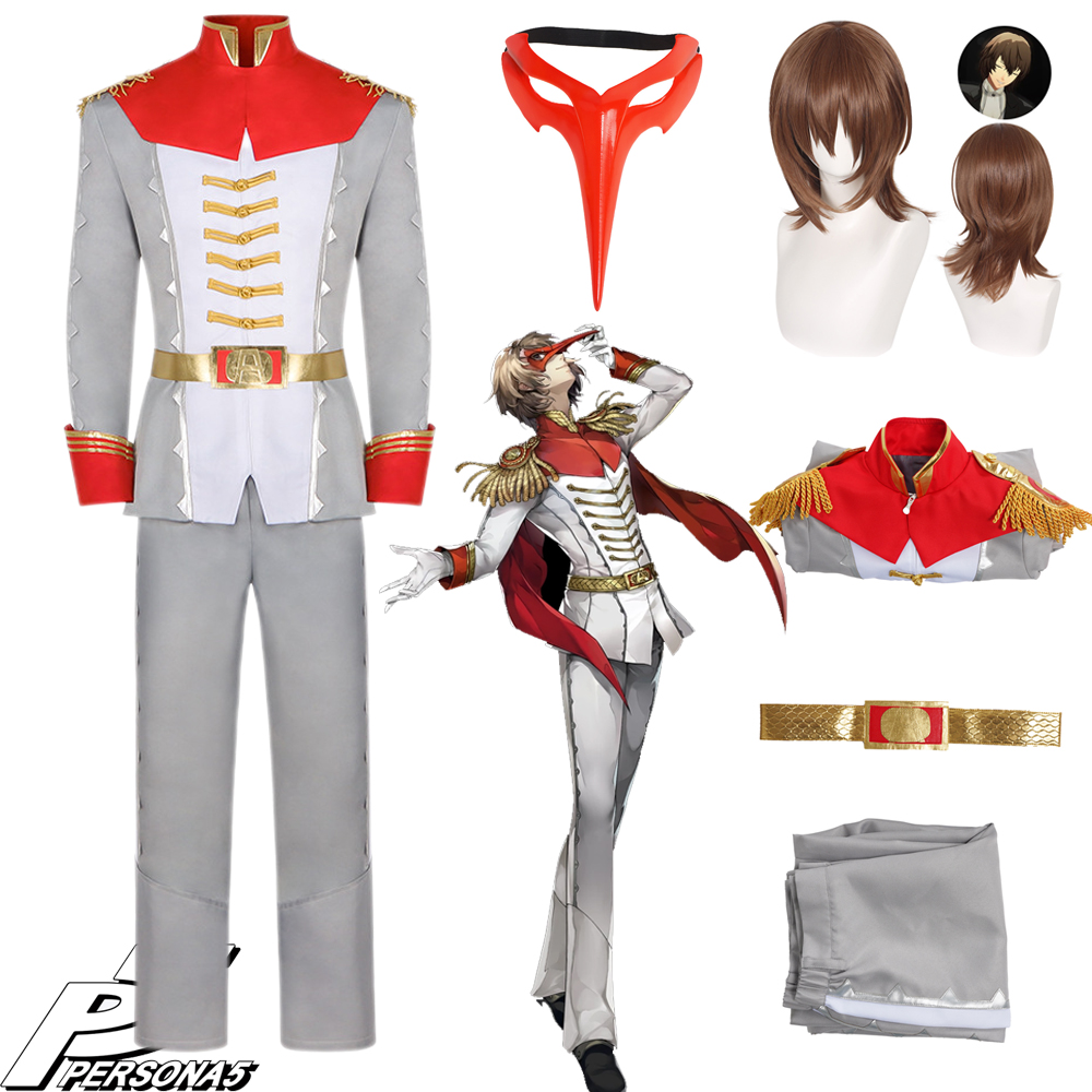 Party Games In Ps5 - Game Akechi Goro Cosplay Costume CROW