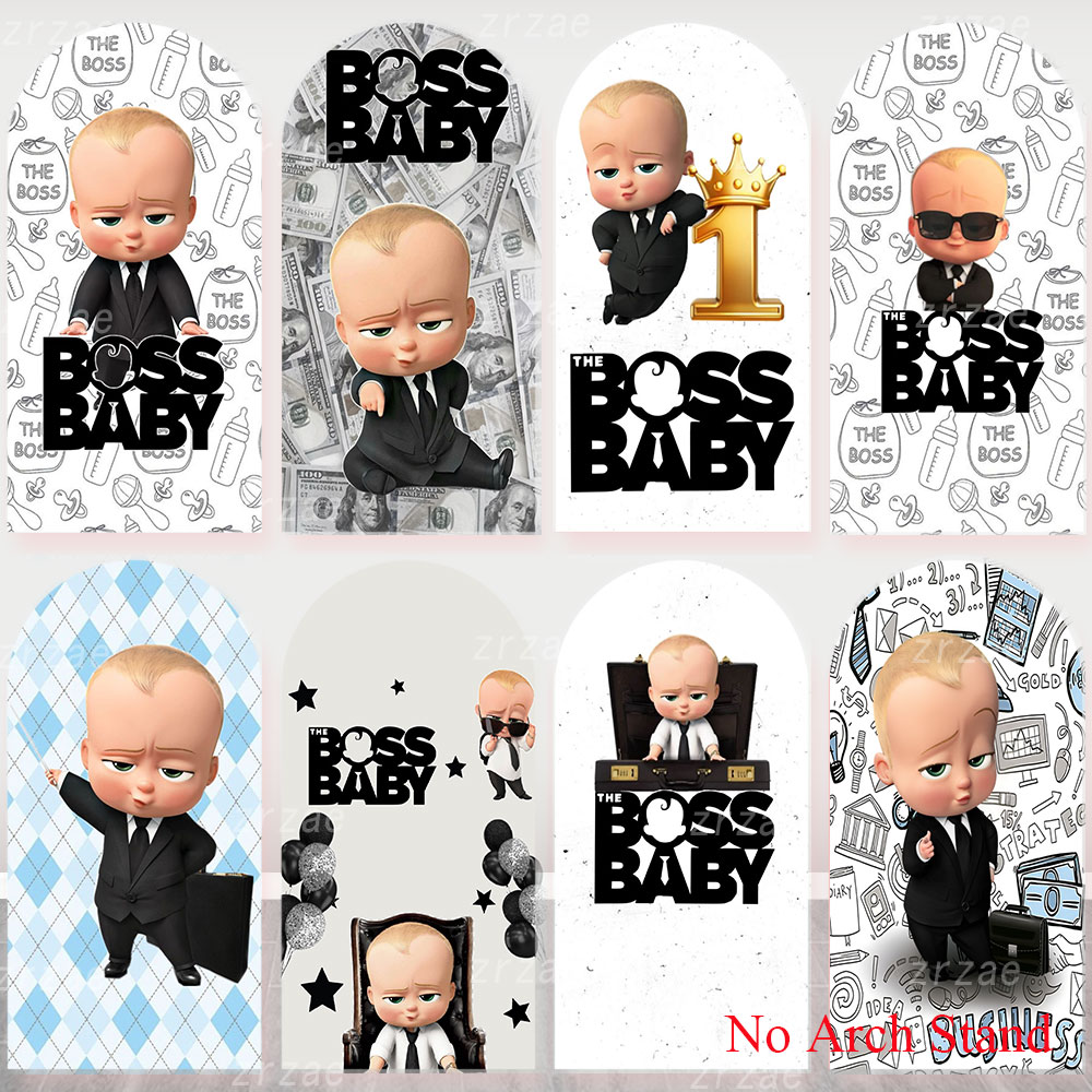 Party Games Baby Shower - Boss Baby Arch Cover Backdrop Kids