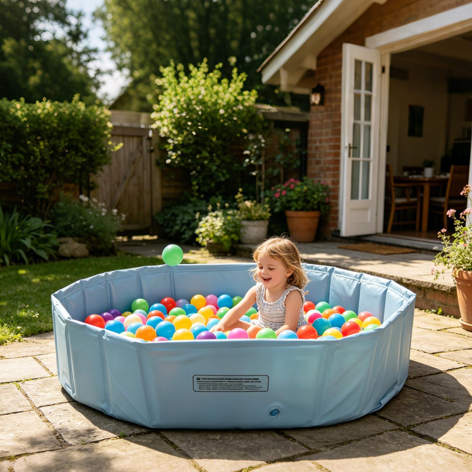 Games Garden Party - Outdoor Foldable Pet Swimming Pool Portable