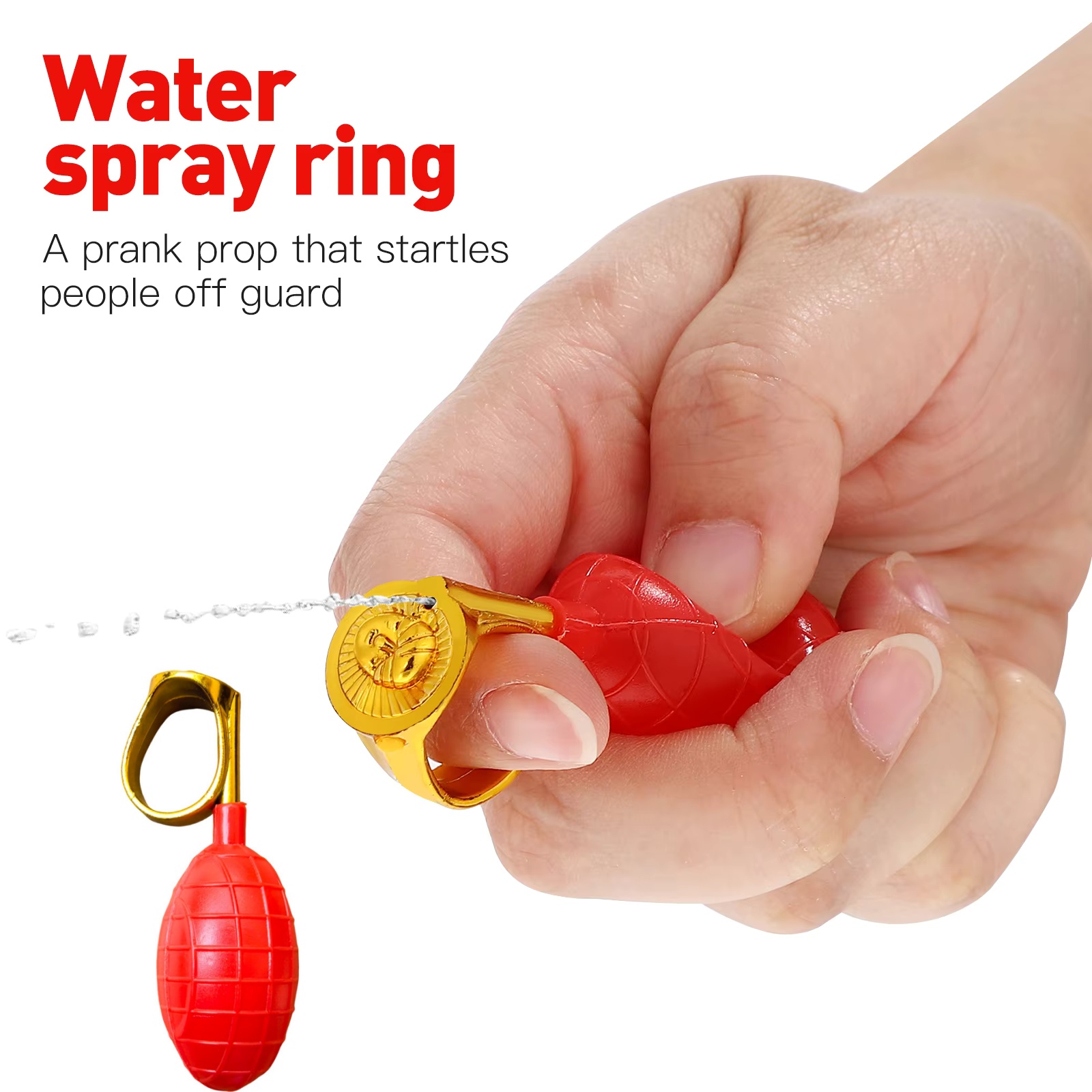 Party Games Physical - Magic Prank Ring Toy 1/5PCS Squishy