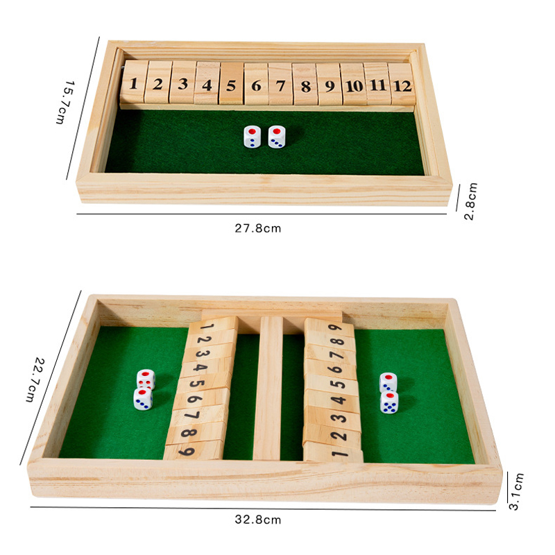 Party Games Adults Drinking - Arithmetic Dice Board Game9/12 Numbers Shut