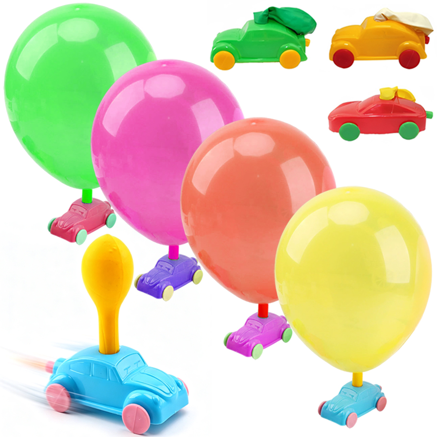 Party Games Physical - 2-8pcs Balloon Powered Car Aerodynamic Inertia