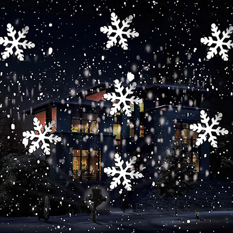 Games Garden Party - Christmas Snowflake Laser Light Snowfall Projector
