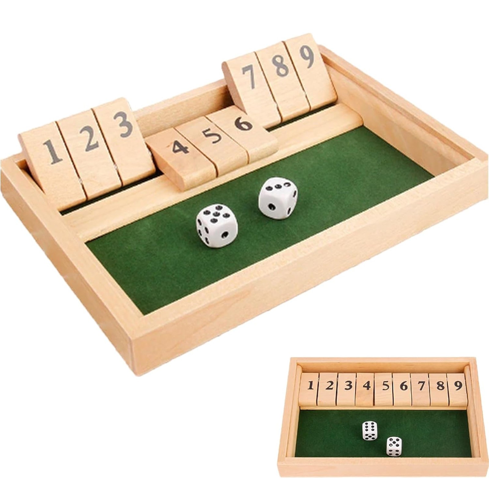 Party Games Adults Drinking - Deluxe Four Sided 9 Numbers Shut
