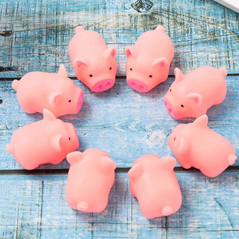 Party Games Baby Shower - 10pcs Mini Rubber Pig Baby Bath