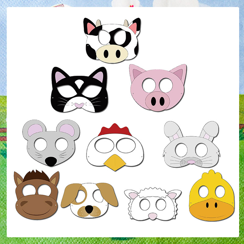 Party Games No Supplies - 10PCS Farm Theme Cartoon Animal Creative