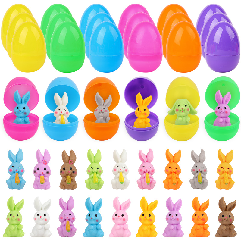 24Pcs Easter Egg With Rabbit F - Party Games No Supplies ulasan dan harga