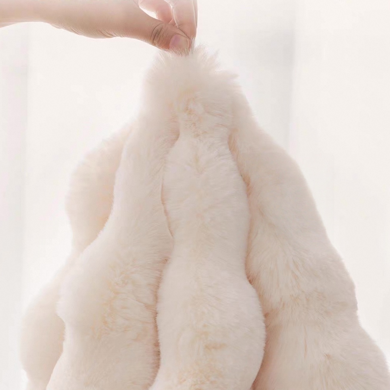 Thicken Imitation Rabbit Fur P - Washer Toss Set ulasan dan harga