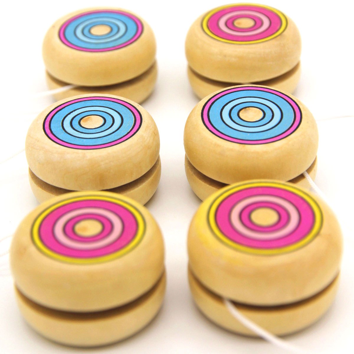 2pcs Wooden Circular Yo-Yo Bal - Party Games Physical ulasan dan harga