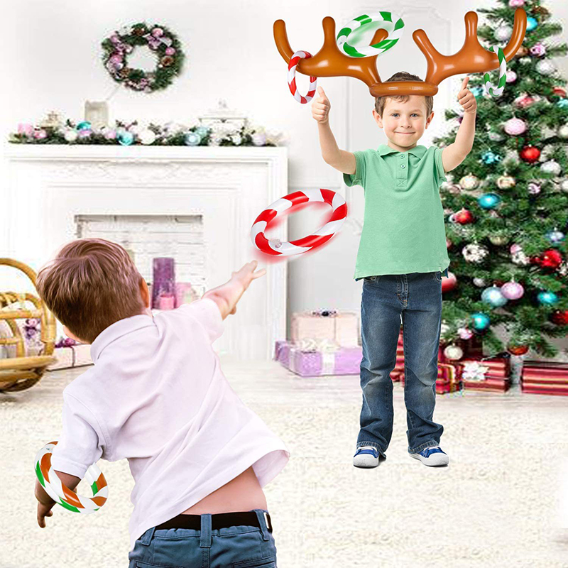 1set Inflatable Reindeer Antle - Party Games No Supplies ulasan dan harga