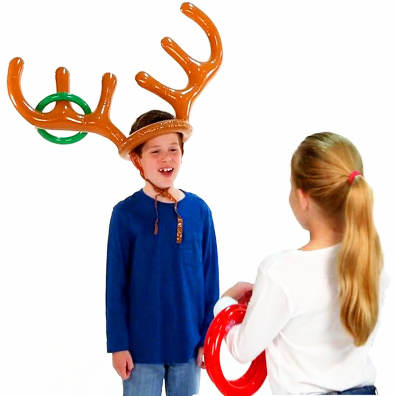 1set Inflatable Reindeer Antle - Party Games No Supplies ulasan dan harga