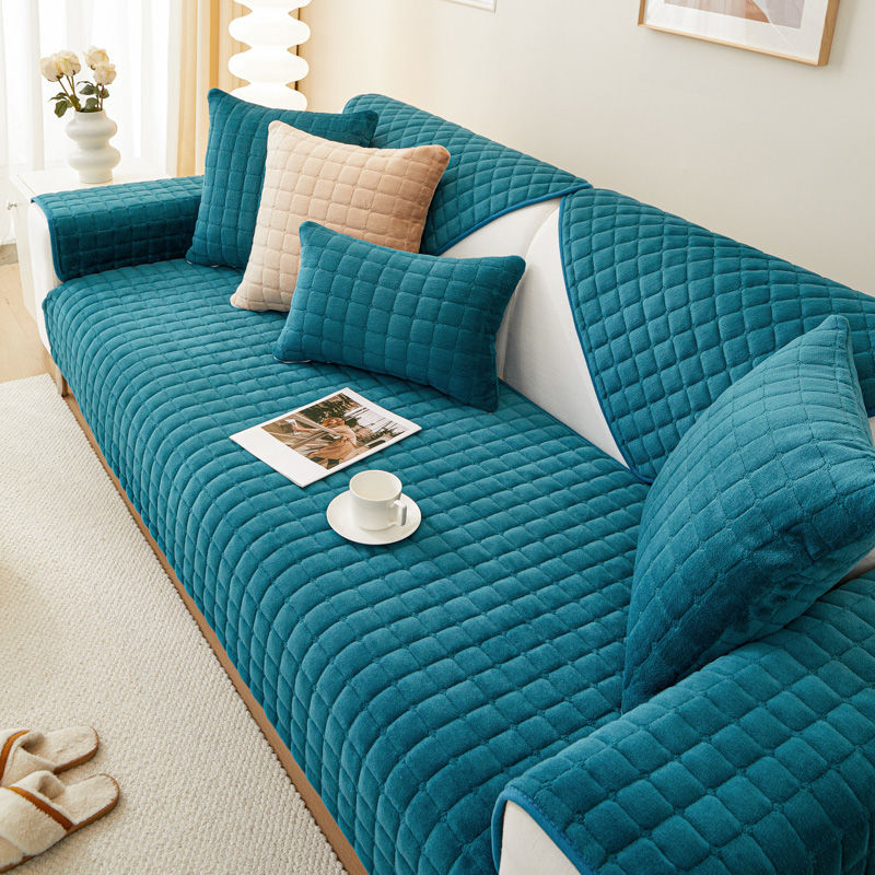 Plush Plaid Sofa Cushion Non-S - Washer Toss Set ulasan dan harga
