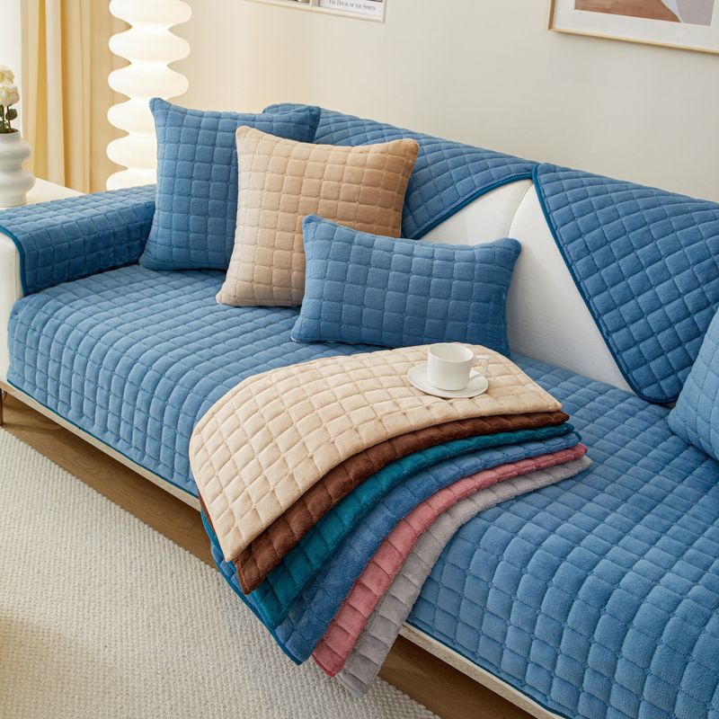 Plush Plaid Sofa Cushion Non-S - Washer Toss Set ulasan dan harga