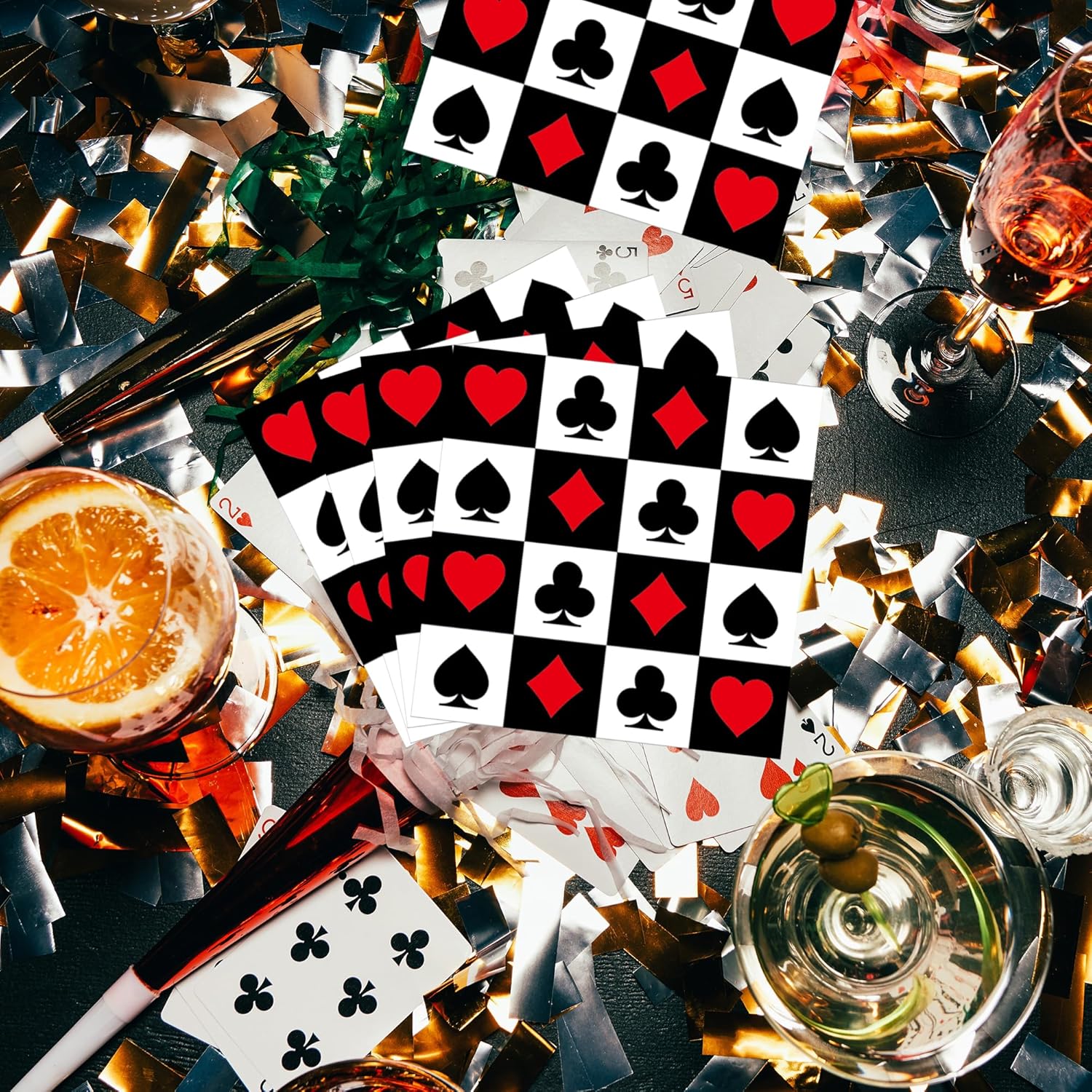 20/40/60/80 PCS Casino Theme P - Party Games No Supplies ulasan dan harga
