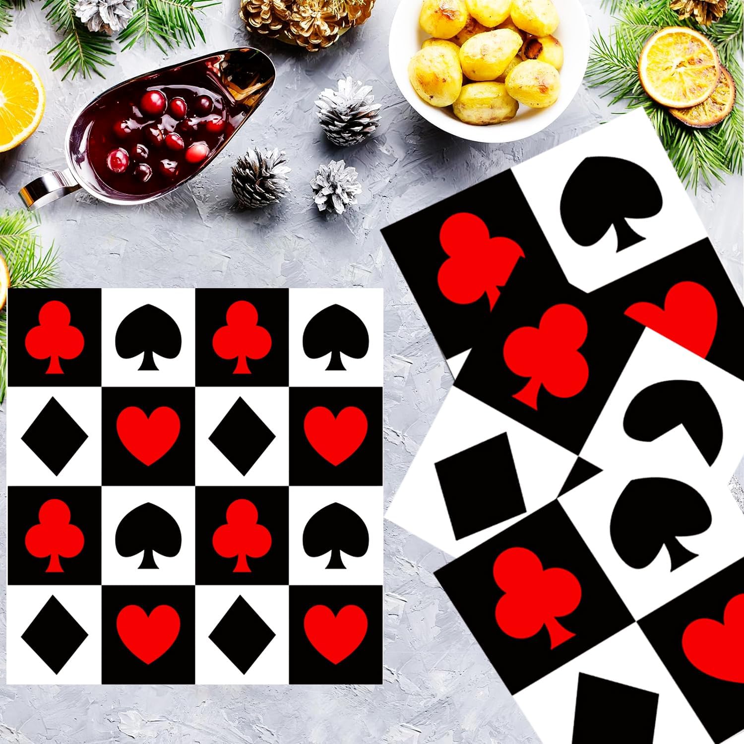 20/40/60/80 PCS Casino Theme P - Party Games No Supplies ulasan dan harga