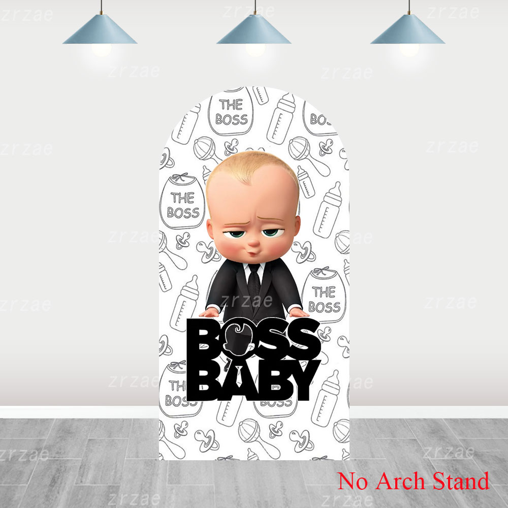 Boss Baby Arch Cover Backdrop  - Party Games Baby Shower ulasan dan harga