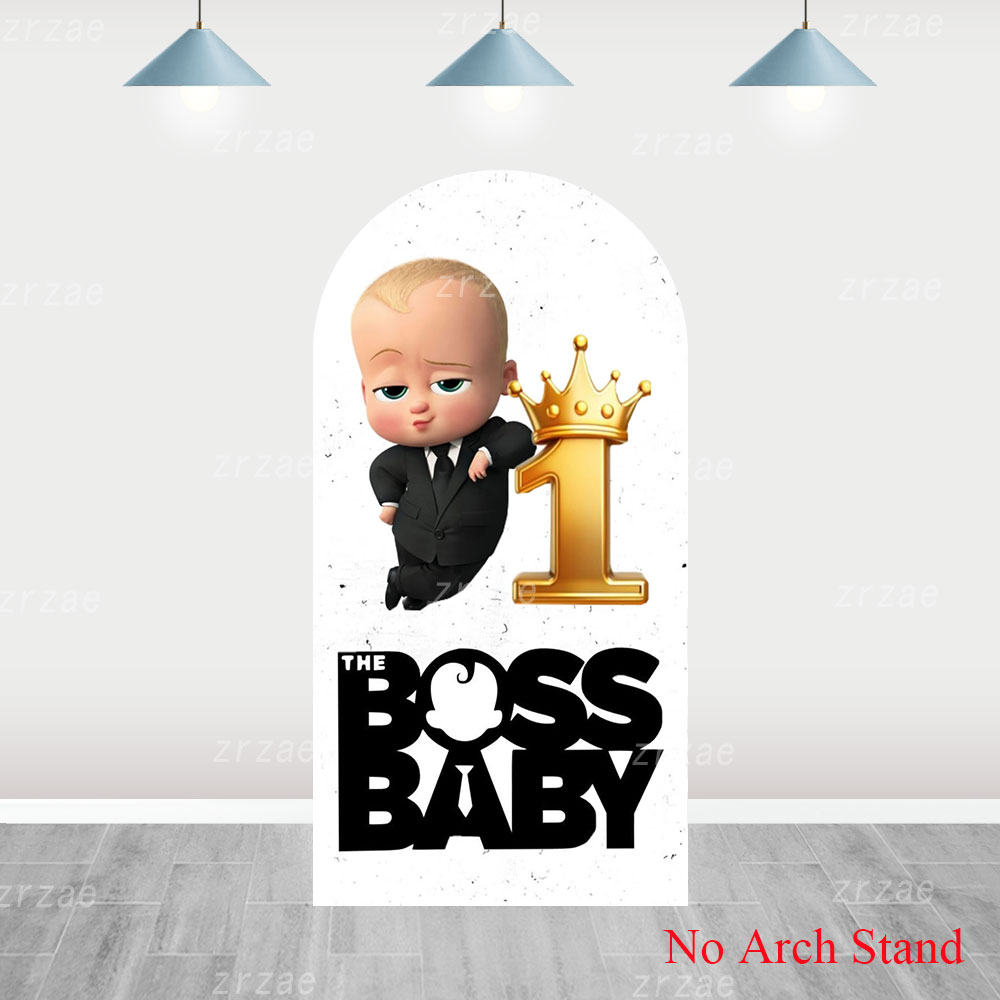 Boss Baby Arch Cover Backdrop  - Party Games Baby Shower ulasan dan harga
