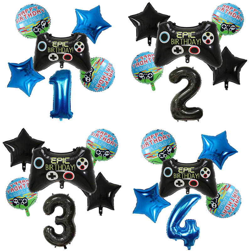 6pcs Gamepad Boy Game Foil Hel - Party Games Baby Shower ulasan dan harga