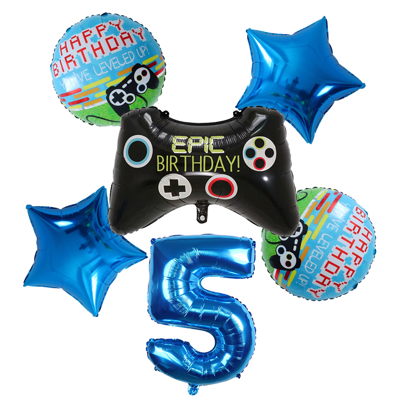 6pcs Gamepad Boy Game Foil Hel - Party Games Baby Shower ulasan dan harga