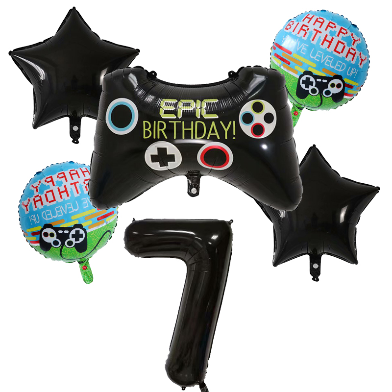 6pcs Gamepad Boy Game Foil Hel - Party Games Baby Shower ulasan dan harga