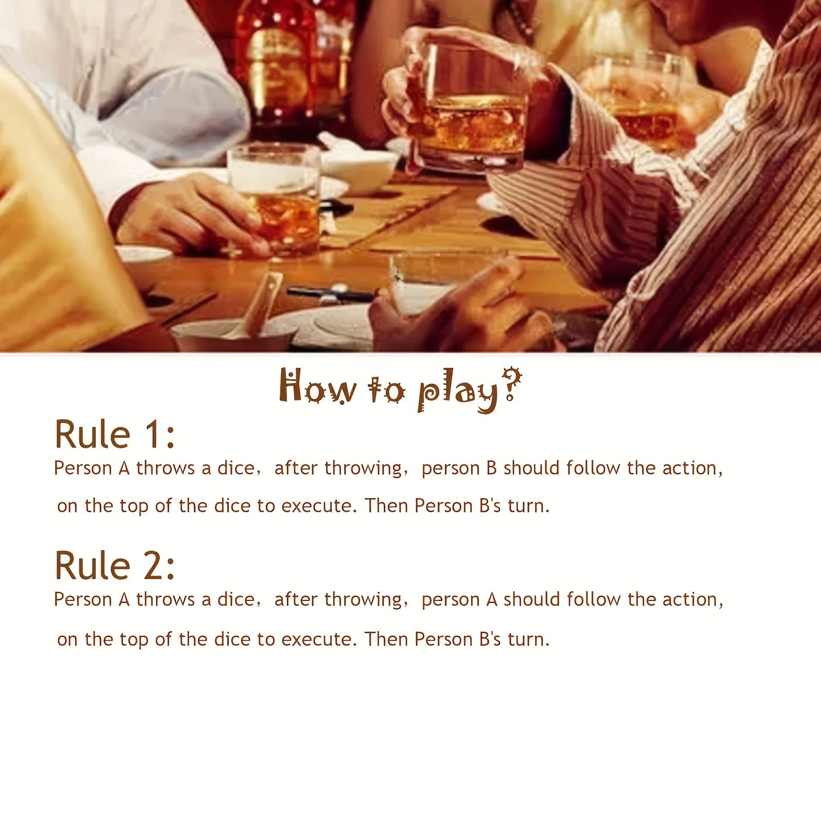 Adult Party Instruction Dice S - Party Games Adults Drinking ulasan dan harga