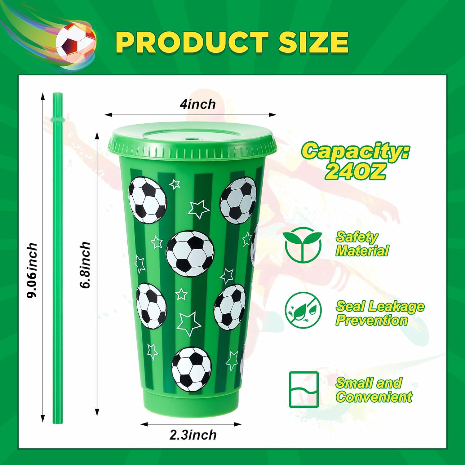 6/12Pcs 710ML Plastic Football - Party Games Adults Drinking ulasan dan harga