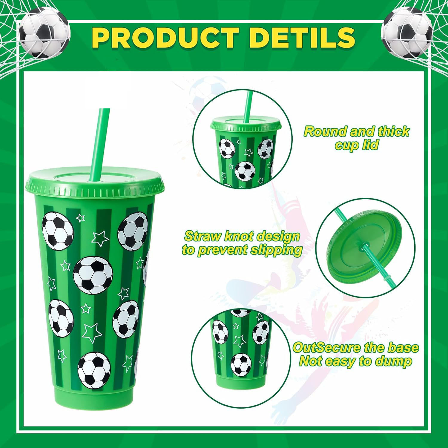 6/12Pcs 710ML Plastic Football - Party Games Adults Drinking ulasan dan harga
