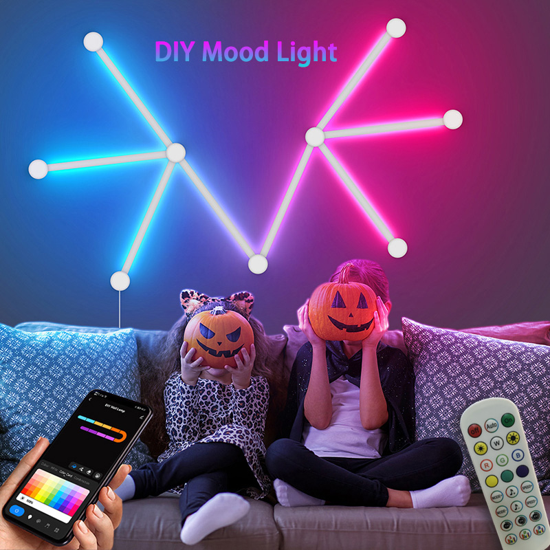 Smart RGB Wall Lamp, Bluetooth - Party Games Groups ulasan dan harga