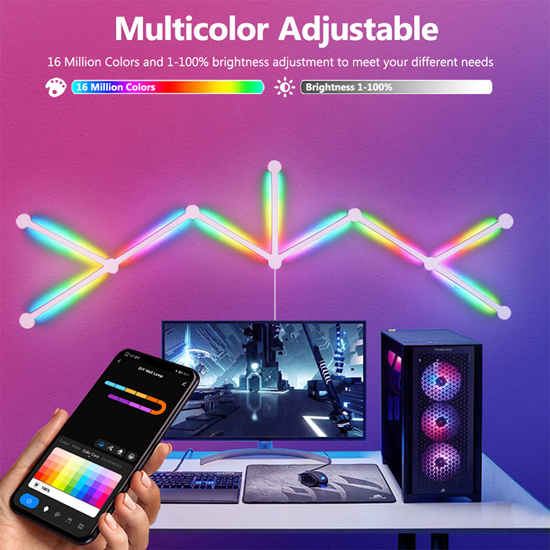 Smart RGB Wall Lamp, Bluetooth - Party Games Groups ulasan dan harga