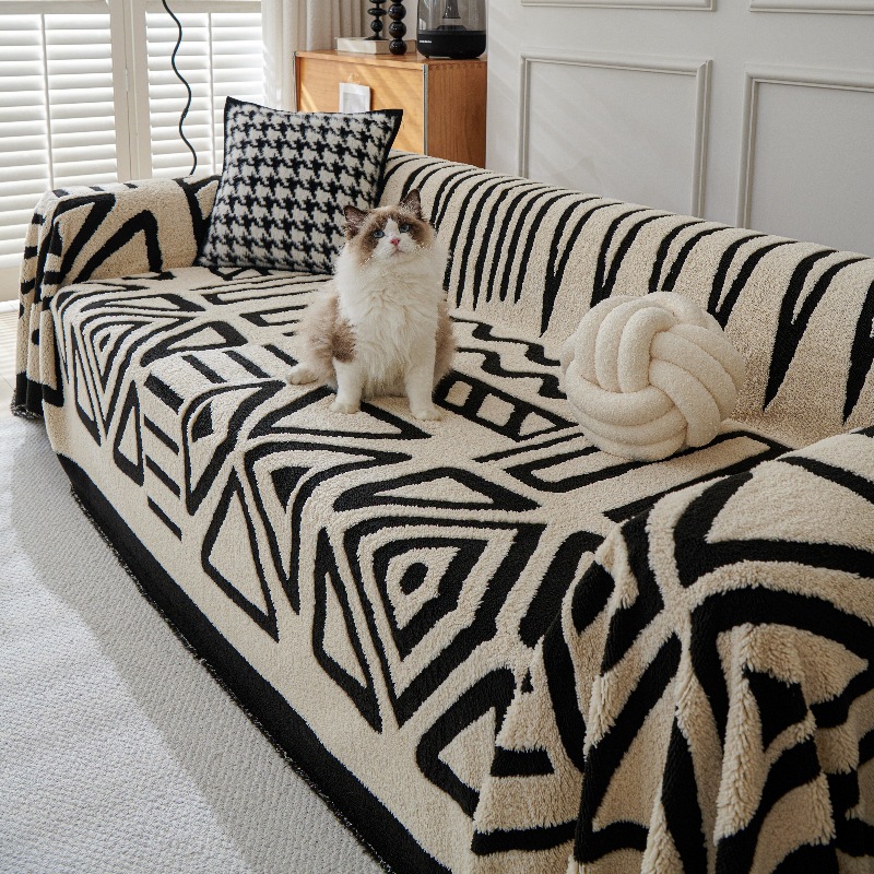 Polar Fleece Plush Sofa Cover  - Washer Toss Set ulasan dan harga
