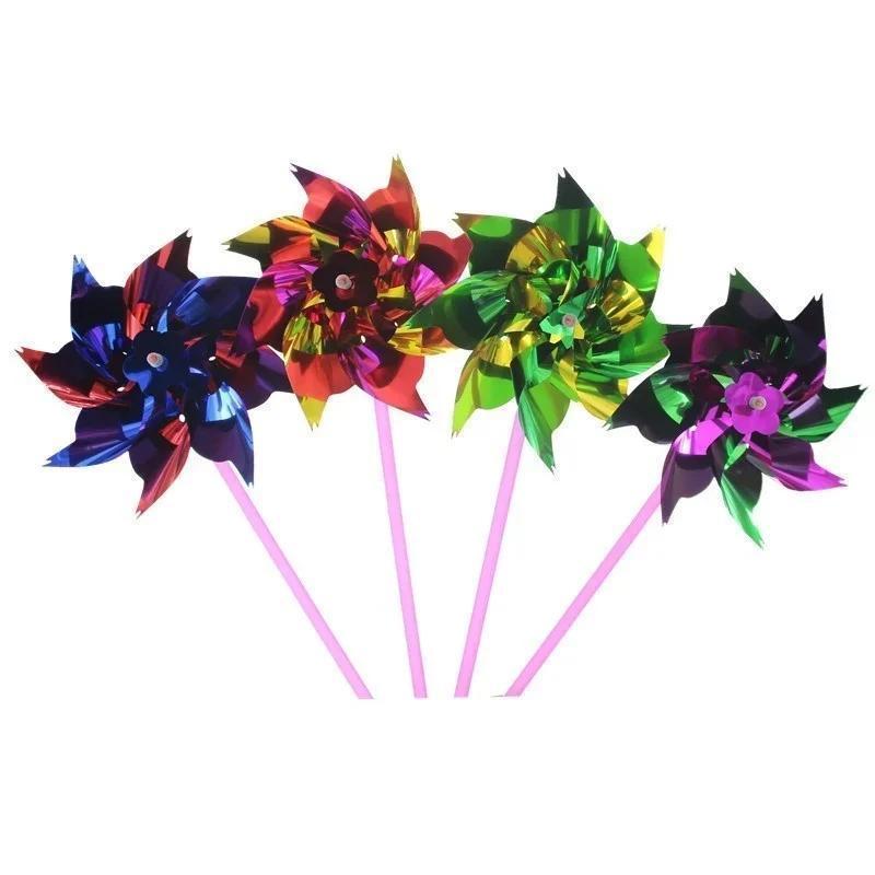 6Pcs Plastic Windmill Pinwheel - Games Garden Party ulasan dan harga
