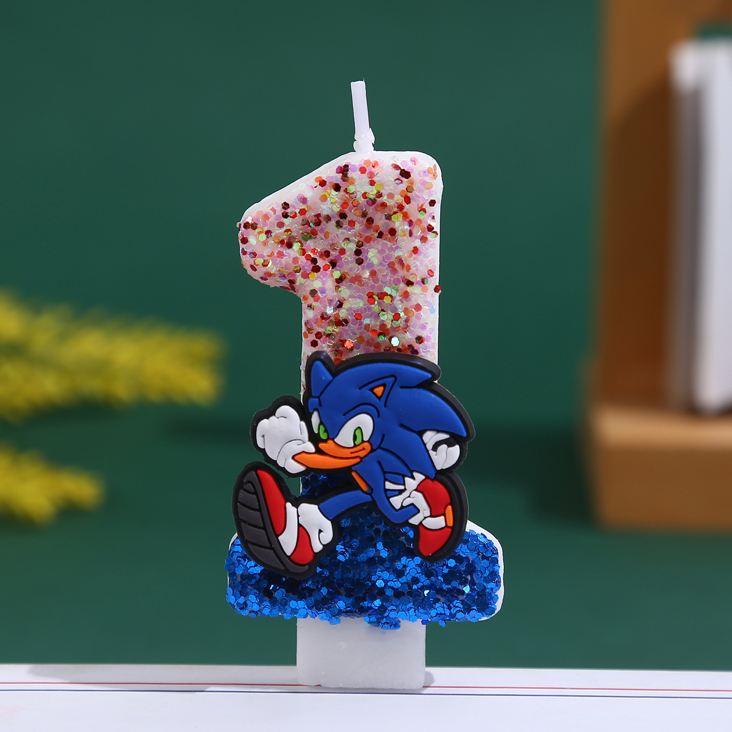 Blue Sonices Candle 0-9 Number - Party Games Baby Shower ulasan dan harga
