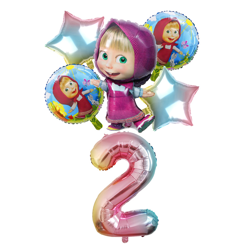 Mashas Bears Birthday Number B - Party Games Baby Shower ulasan dan harga