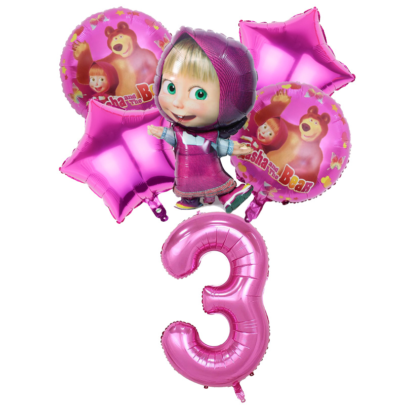 Mashas Bears Birthday Number B - Party Games Baby Shower ulasan dan harga