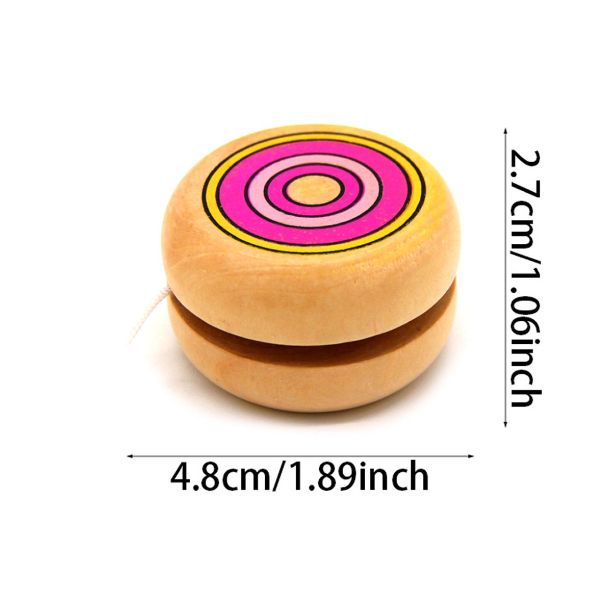2pcs Wooden Circular Yo-Yo Bal - Party Games Physical ulasan dan harga