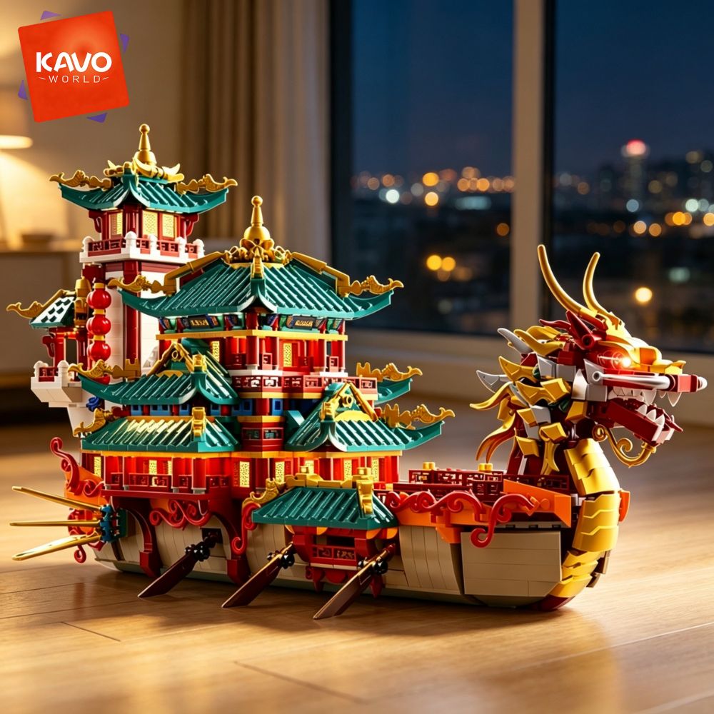KAVOWORLD 2453pcs Dragon Boat  - Party Games Meaning ulasan dan harga