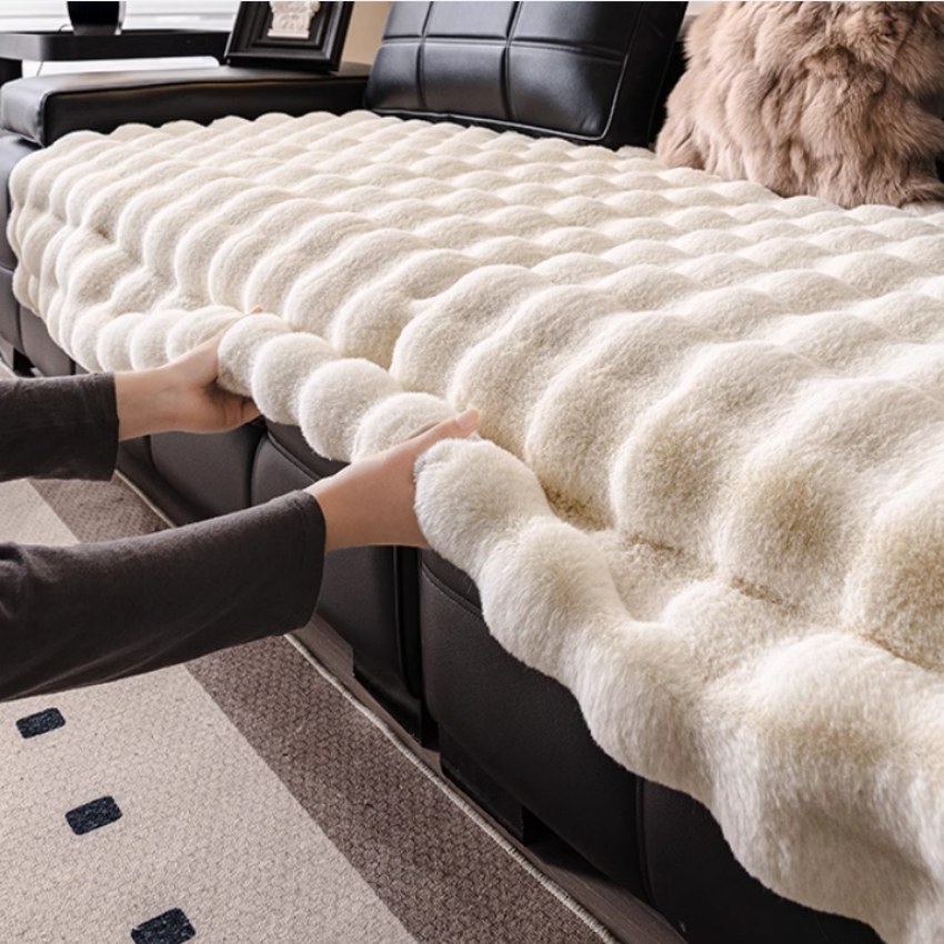 Faux Rabbit Fur Bubble Warm Pl - Washer Toss Set ulasan dan harga