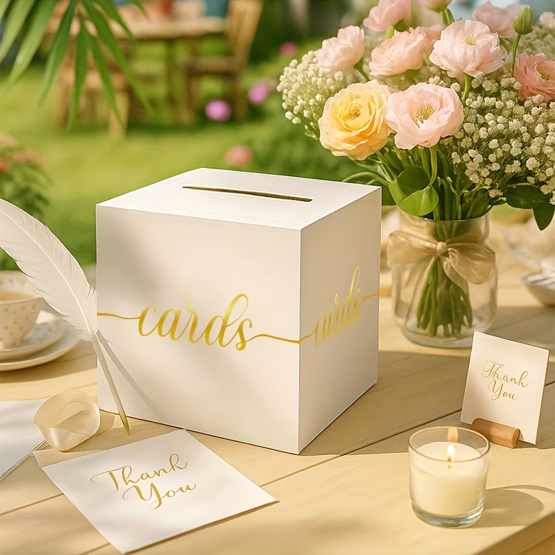 4pcs White Wedding Card with G - Party Games Baby Shower ulasan dan harga