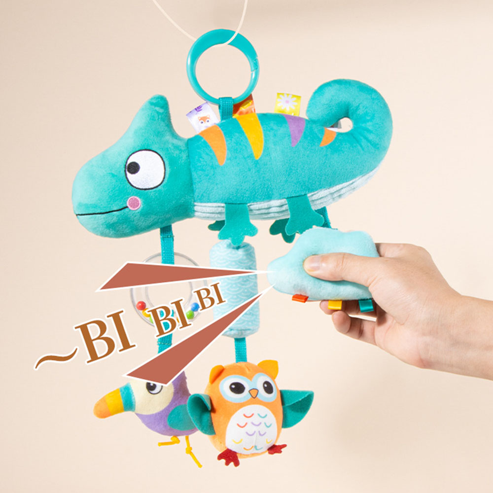 Soft Cartoon Animal Hanging Ra - Party Games Baby Shower ulasan dan harga