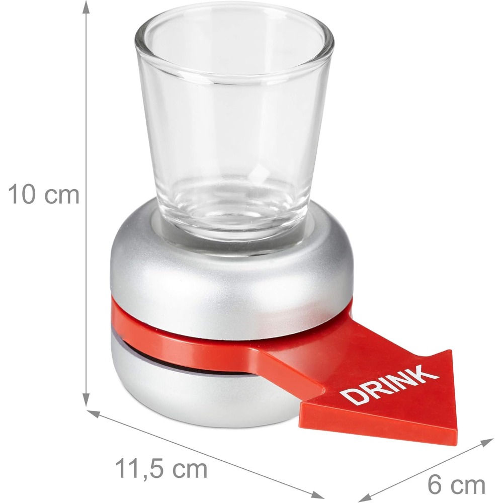 Relaxdays Drinking Game, Spin  - Party Games Adults Drinking ulasan dan harga