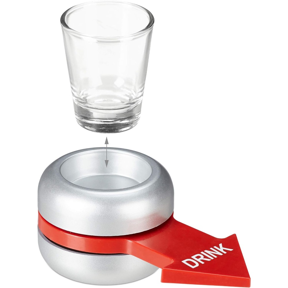 Relaxdays Drinking Game, Spin  - Party Games Adults Drinking ulasan dan harga