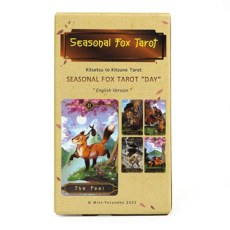 78pcs Tarot Cards Seasonal Fox - Party Games Meaning ulasan dan harga