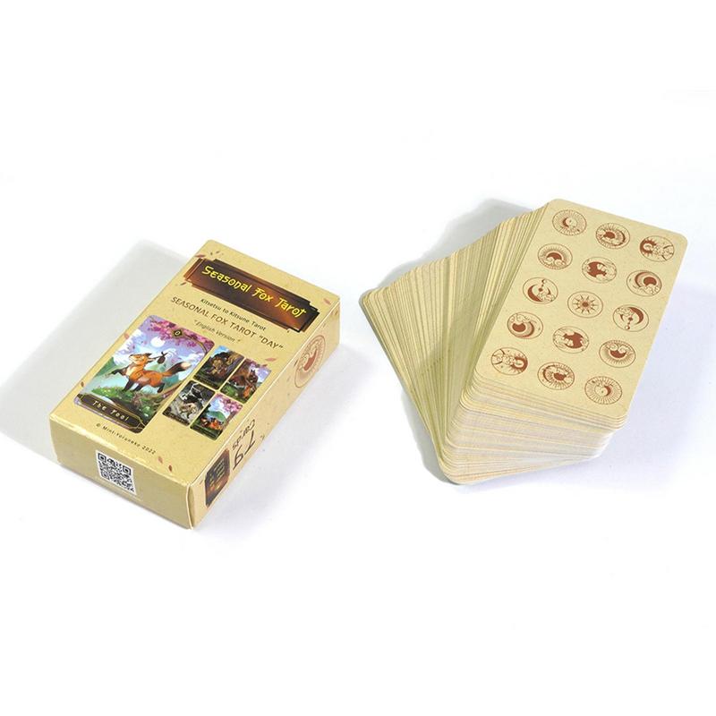 78pcs Tarot Cards Seasonal Fox - Party Games Meaning ulasan dan harga