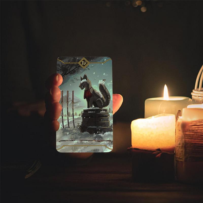 78pcs Tarot Cards Seasonal Fox - Party Games Meaning ulasan dan harga