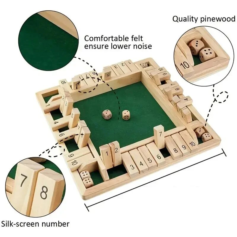 Deluxe Four Sided 10 Numbers S - Party Games Adults Drinking ulasan dan harga