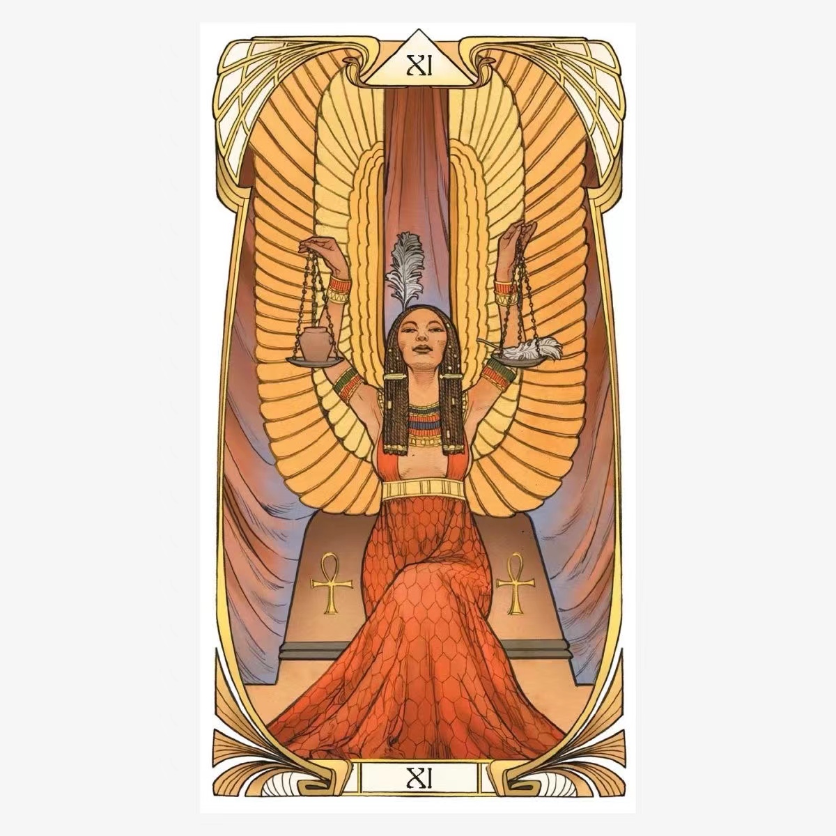 Egyptian Art Nouveau Tarot car - Party Games Meaning ulasan dan harga